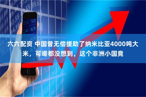 六六配资 中国曾无偿援助了纳米比亚4000吨大米，可谁都没想到，这个非洲小国竟